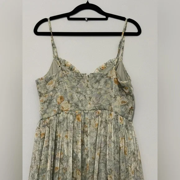 Molly Green Medium Augusta Floral Maxi Dress Adjustable Straps NWT - Picture 2 of 7